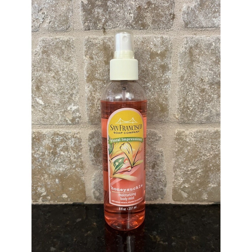 San Francisco Soap Company HONEYSUCKLE Body Mist‎ 8 Oz. New